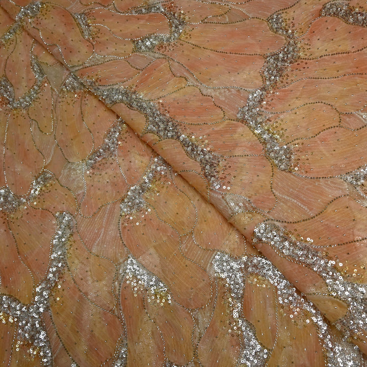 Beautiful Imported Net Cut Dana & Sequins Embroidery Fabrics