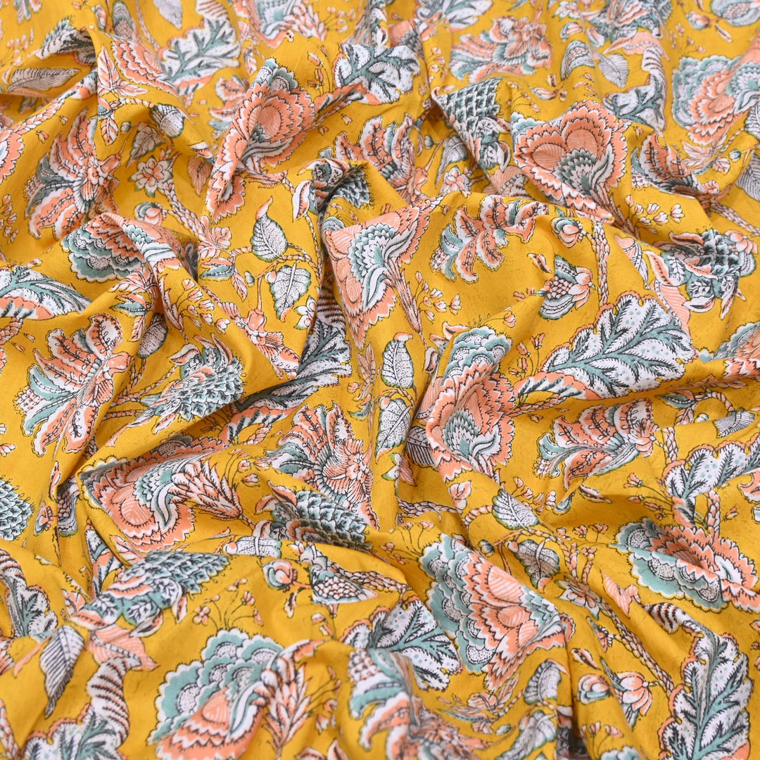 Premium Cotton Printed Fabric – Soft Breathable Designer Cotton Fabric - 000350-38