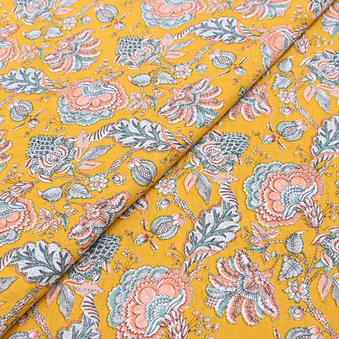 Premium Cotton Printed Fabric – Soft Breathable Designer Cotton Fabric - 000350-38