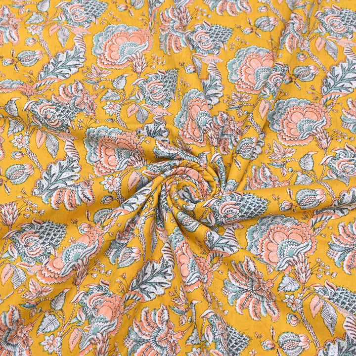Premium Cotton Printed Fabric – Soft Breathable Designer Cotton Fabric - 000350-38