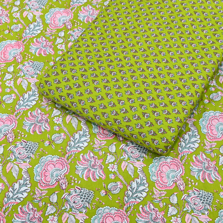 Premium Cotton Printed Fabric – Soft Breathable Designer Cotton Fabric - 000350-40