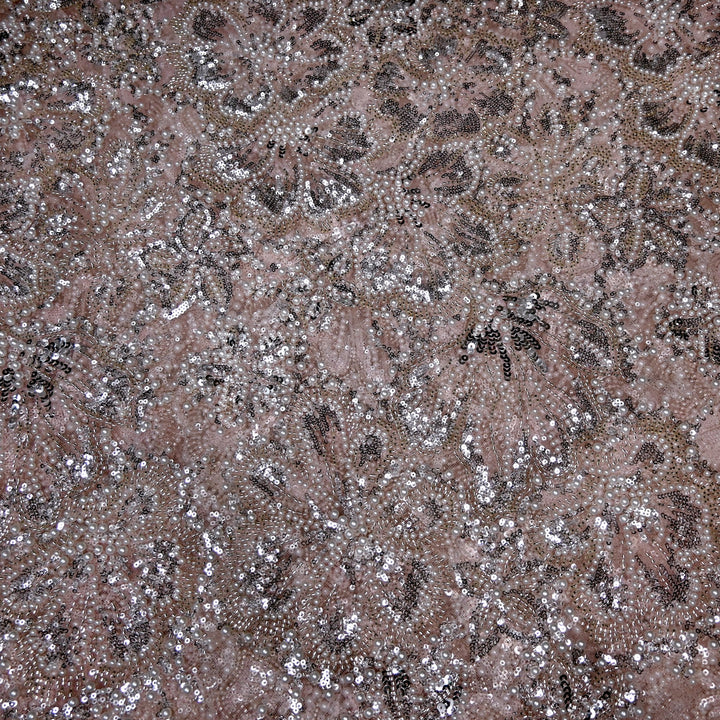Imported Cut Dana, Moti & Sequins Heavy Embroidery Fabric
