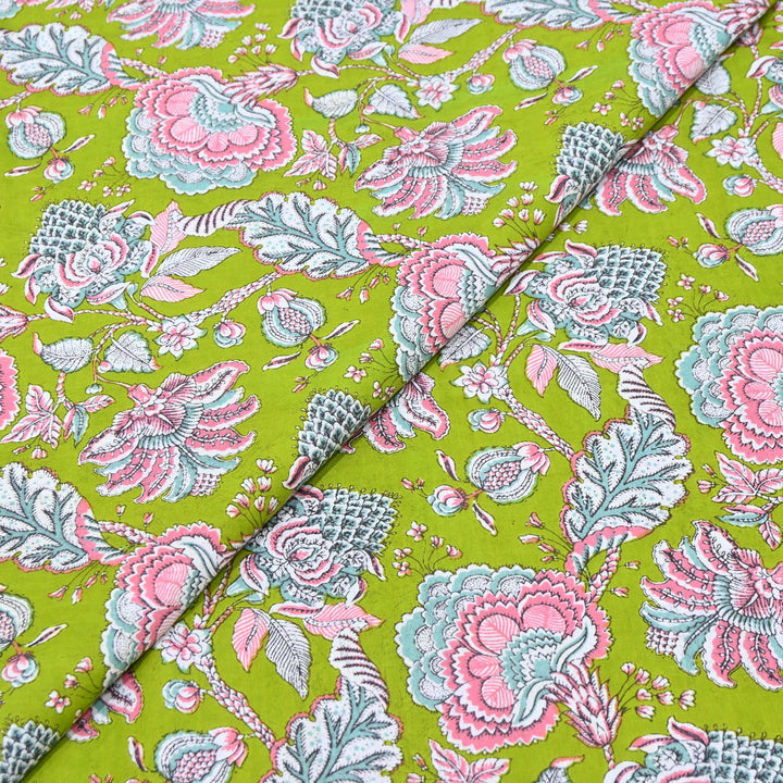 Premium Cotton Printed Fabric – Soft Breathable Designer Cotton Fabric - 000350-40