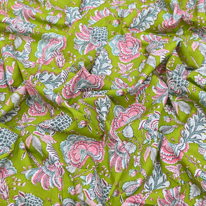 Premium Cotton Printed Fabric – Soft Breathable Designer Cotton Fabric - 000350-40