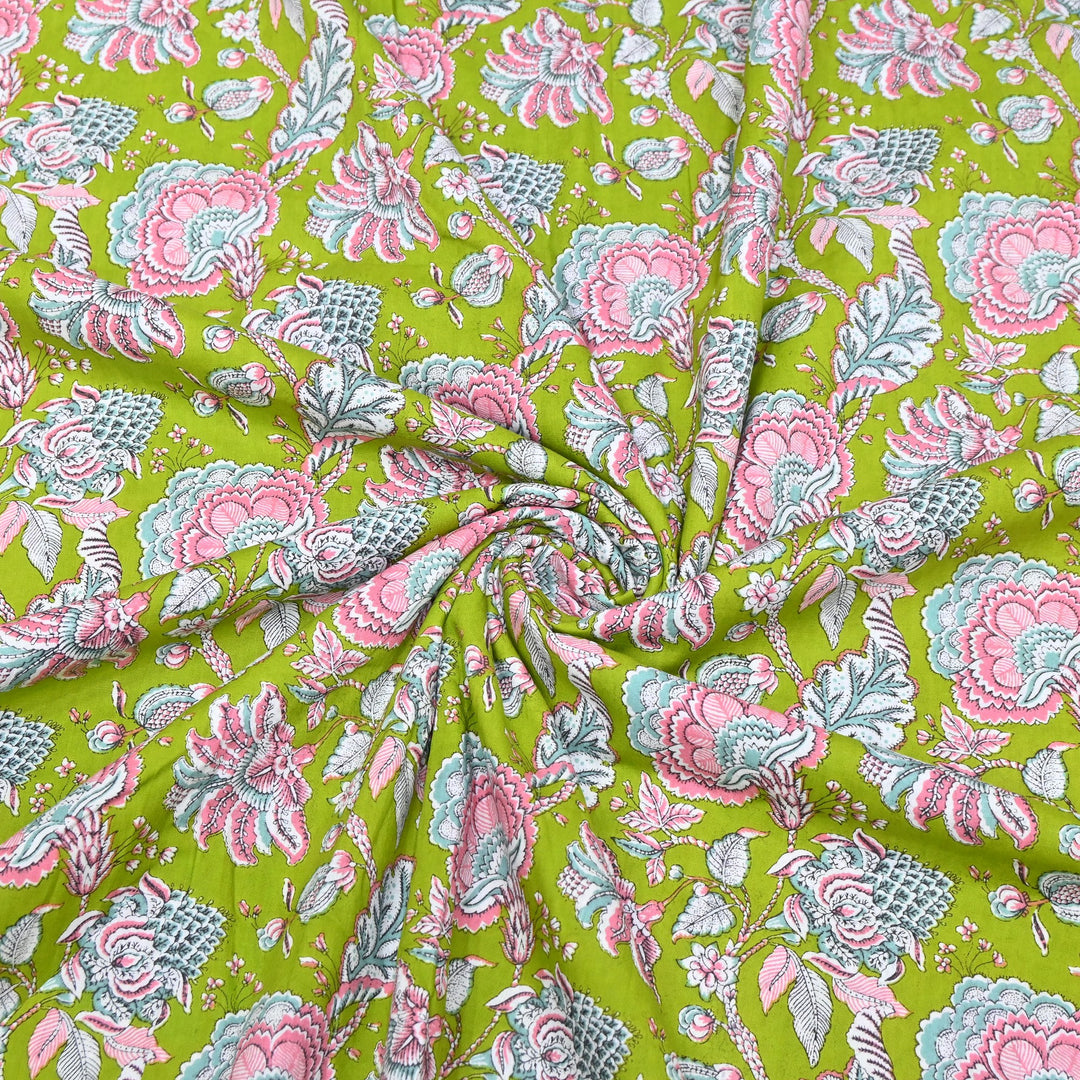Premium Cotton Printed Fabric – Soft Breathable Designer Cotton Fabric - 000350-40