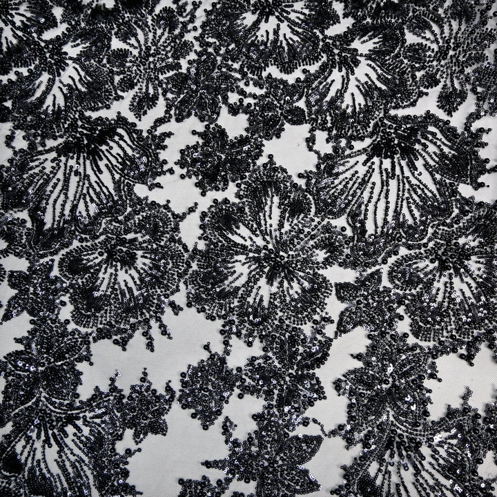 Imported Cut Dana, Moti & Sequins Heavy Embroidery Fabric