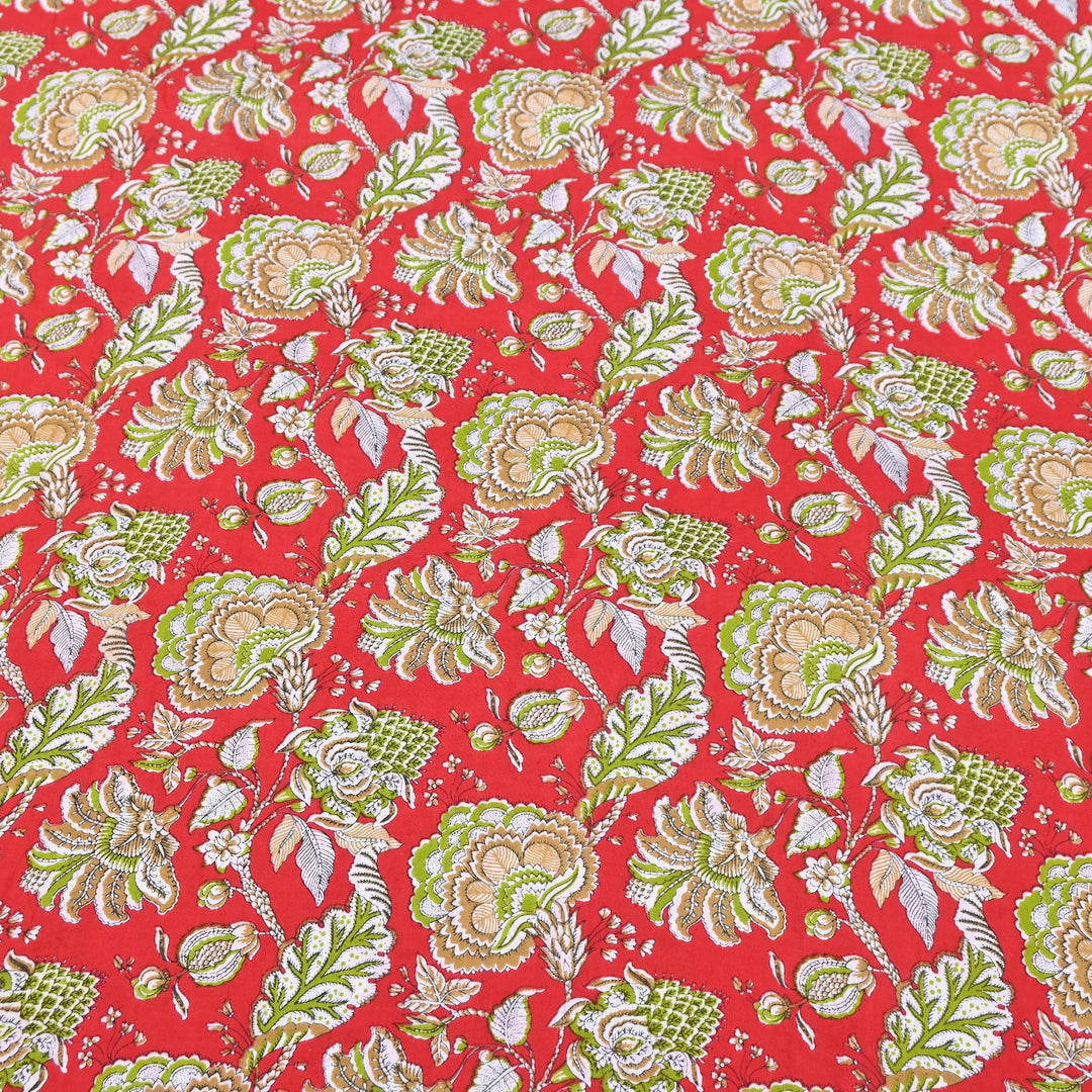 Premium Cotton Printed Fabric – Soft Breathable Designer Cotton Fabric - 000350-42