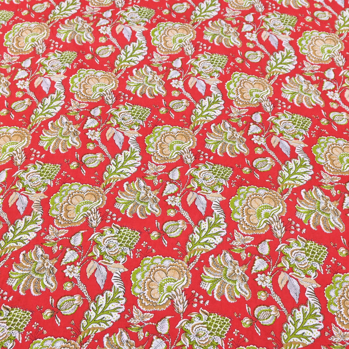 Premium Cotton Printed Fabric – Soft Breathable Designer Cotton Fabric - 000350-42