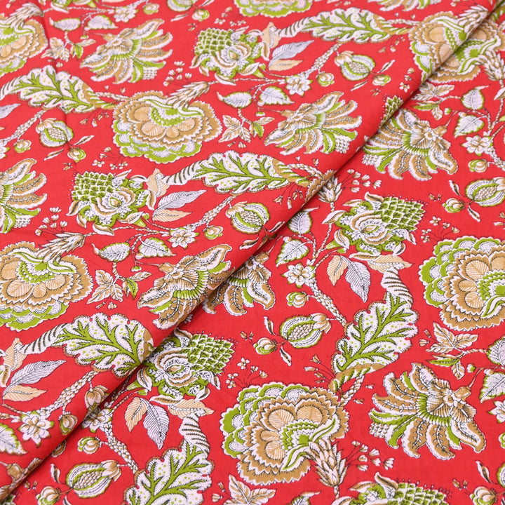 Premium Cotton Printed Fabric – Soft Breathable Designer Cotton Fabric - 000350-42