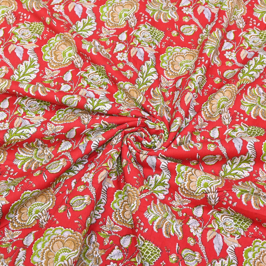 Premium Cotton Printed Fabric – Soft Breathable Designer Cotton Fabric - 000350-42