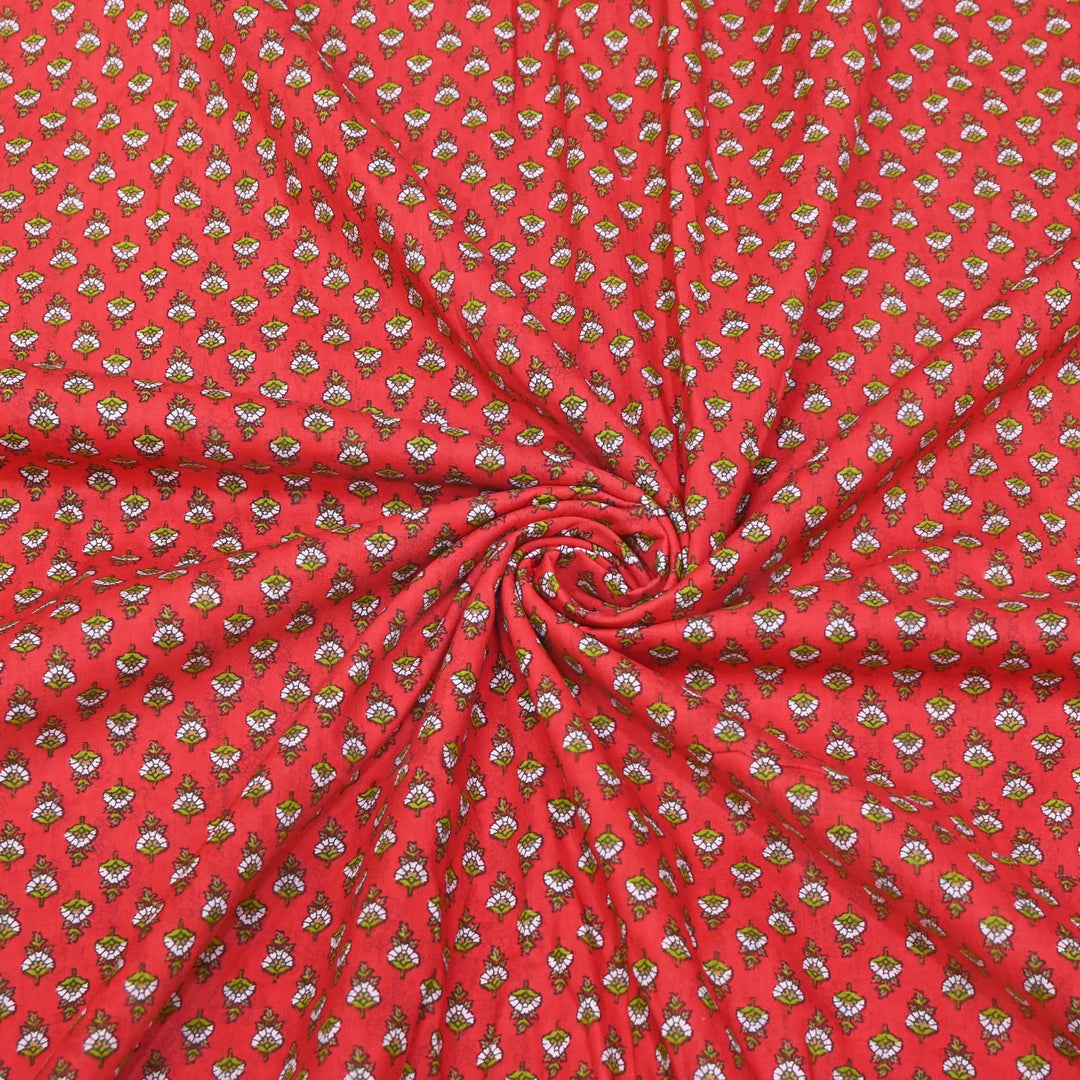 Premium Cotton Printed Fabric – Soft Breathable Designer Cotton Fabric - 000350-43