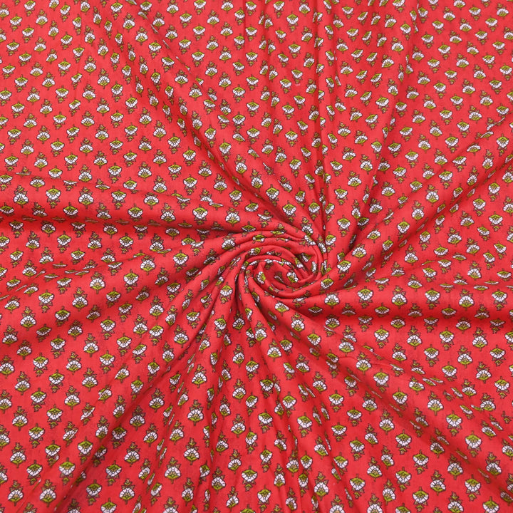 Premium Cotton Printed Fabric – Soft Breathable Designer Cotton Fabric - 000350-43