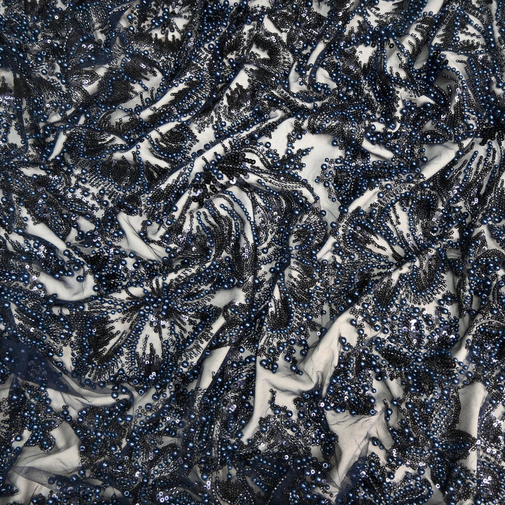 Imported Cut Dana, Moti & Sequins Heavy Embroidery Fabric