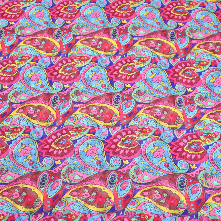 Viscose Georgette Digital Print Fabric | Designer Fabric | 000586-01