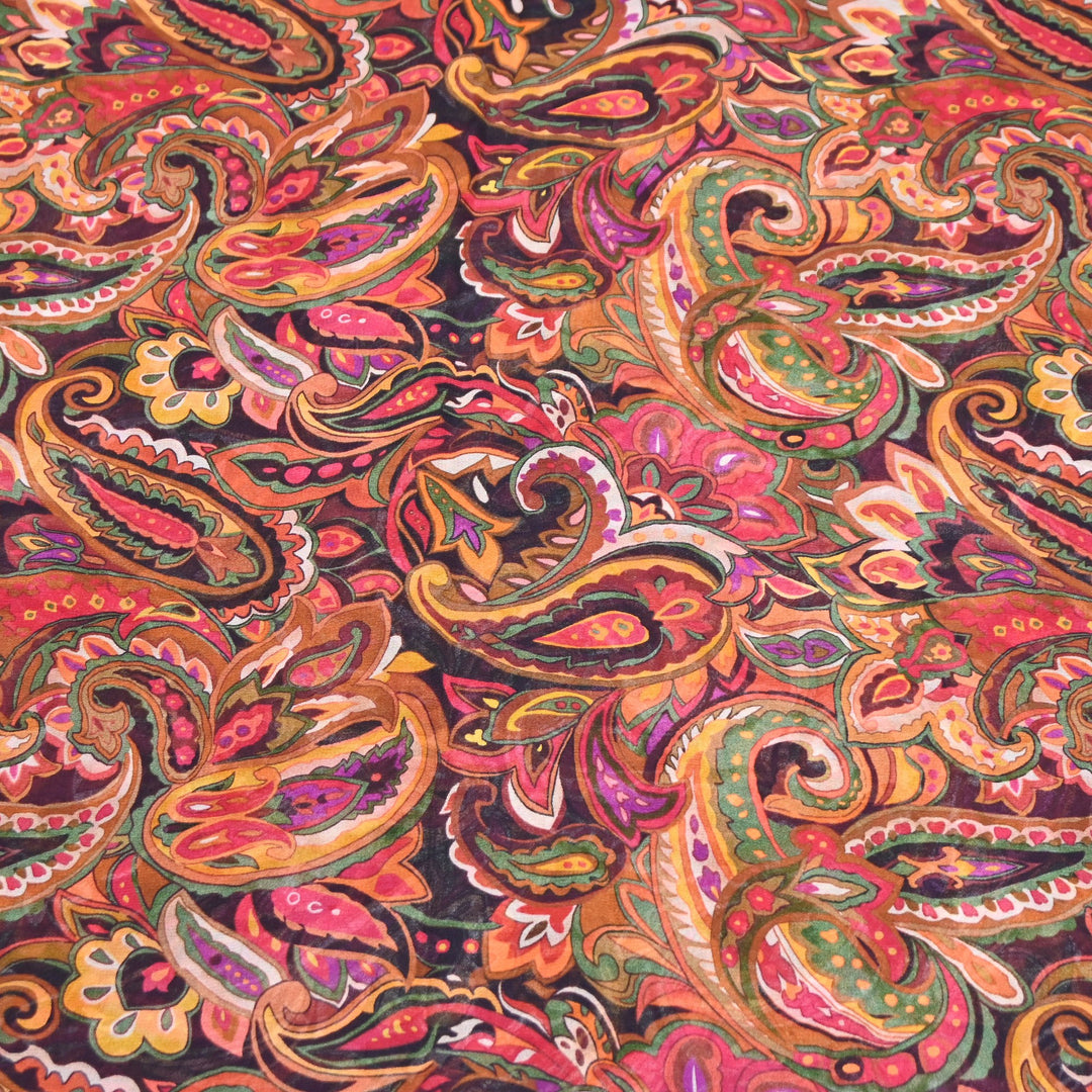 Viscose Georgette Digital Print Fabric | Designer Fabric | 000586-03
