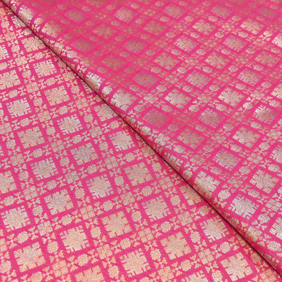 Paudi Alfi Zari Rupa Sona Brocade Fabric – Traditional Luxury Designer Brocade | 3HL350-1