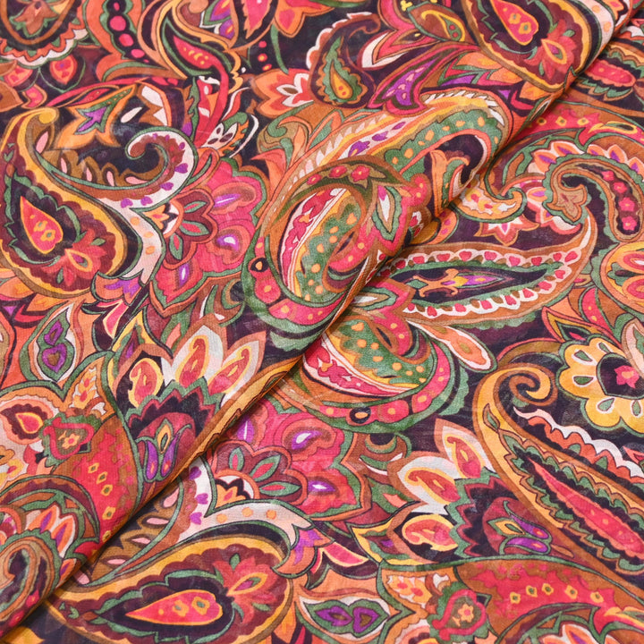 Viscose Georgette Digital Print Fabric | Designer Fabric | 000586-03