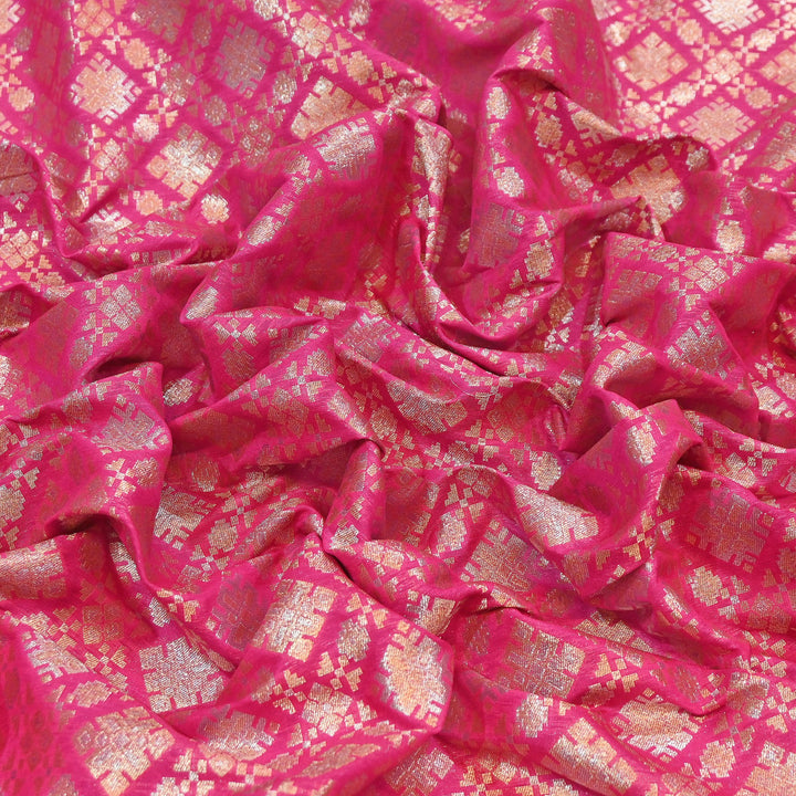 Paudi Alfi Zari Rupa Sona Brocade Fabric – Traditional Luxury Designer Brocade | 3HL350-1