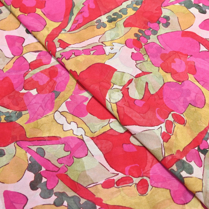 Viscose Georgette Digital Print Fabric | Designer Fabric | 000586-04