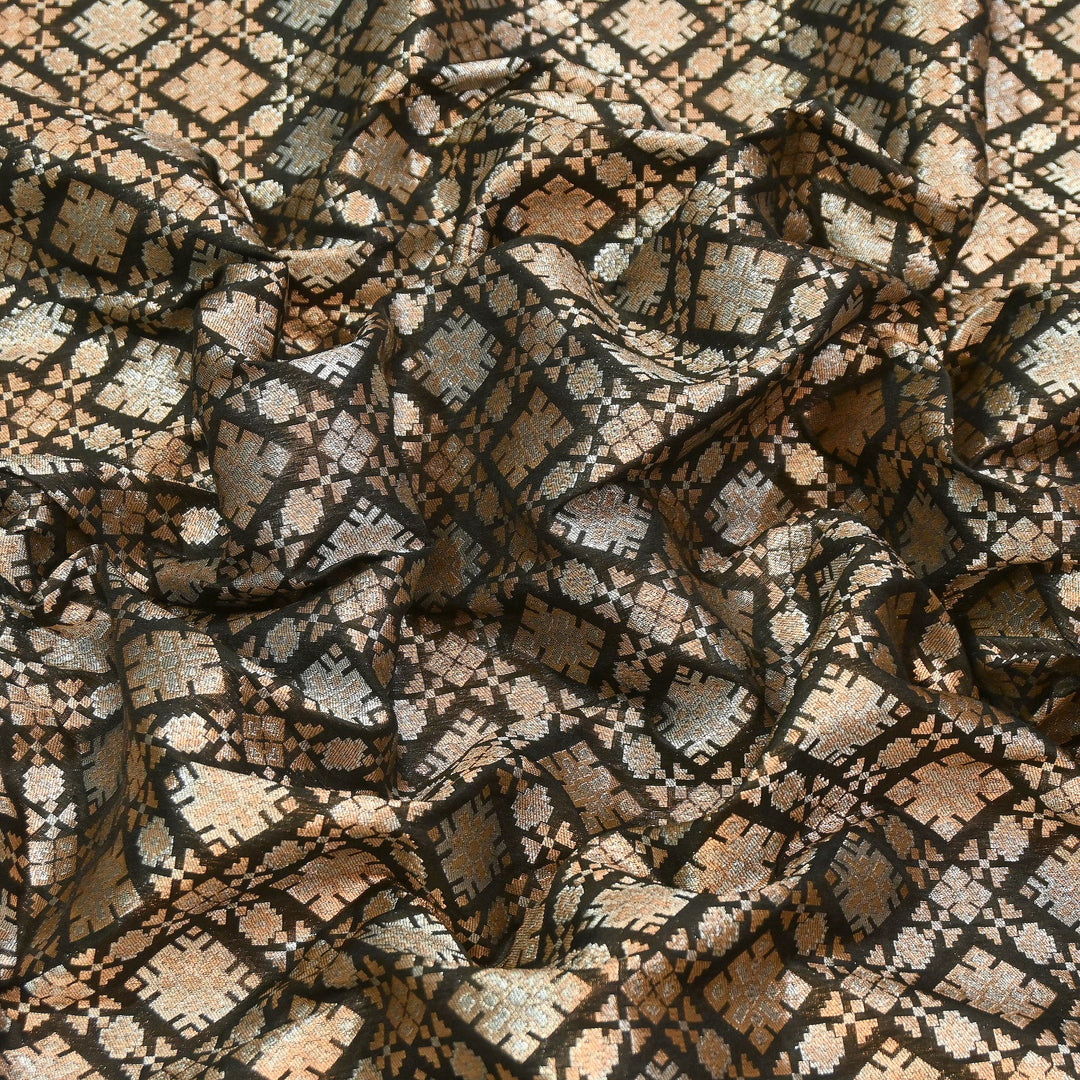 Paudi Alfi Zari Rupa Sona Brocade Fabric – Traditional Luxury Designer Brocade | 3HL350-2