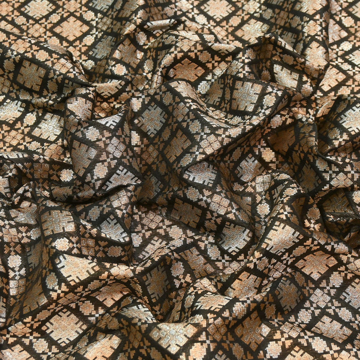 Paudi Alfi Zari Rupa Sona Brocade Fabric – Traditional Luxury Designer Brocade | 3HL350-2
