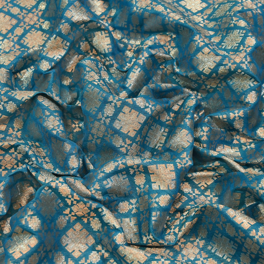 Paudi Alfi Zari Rupa Sona Brocade Fabric – Traditional Luxury Designer Brocade | 3HL350-3