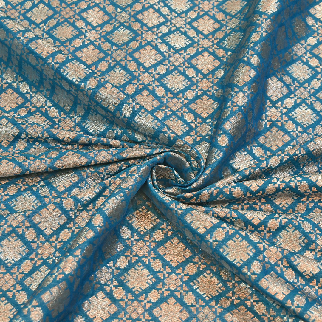 Paudi Alfi Zari Rupa Sona Brocade Fabric – Traditional Luxury Designer Brocade | 3HL350-3