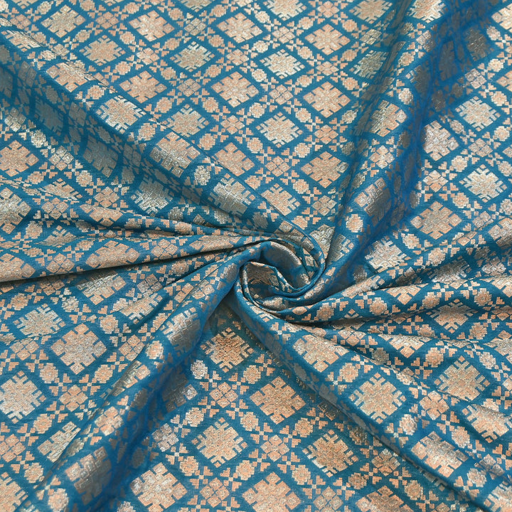 Paudi Alfi Zari Rupa Sona Brocade Fabric – Traditional Luxury Designer Brocade | 3HL350-3