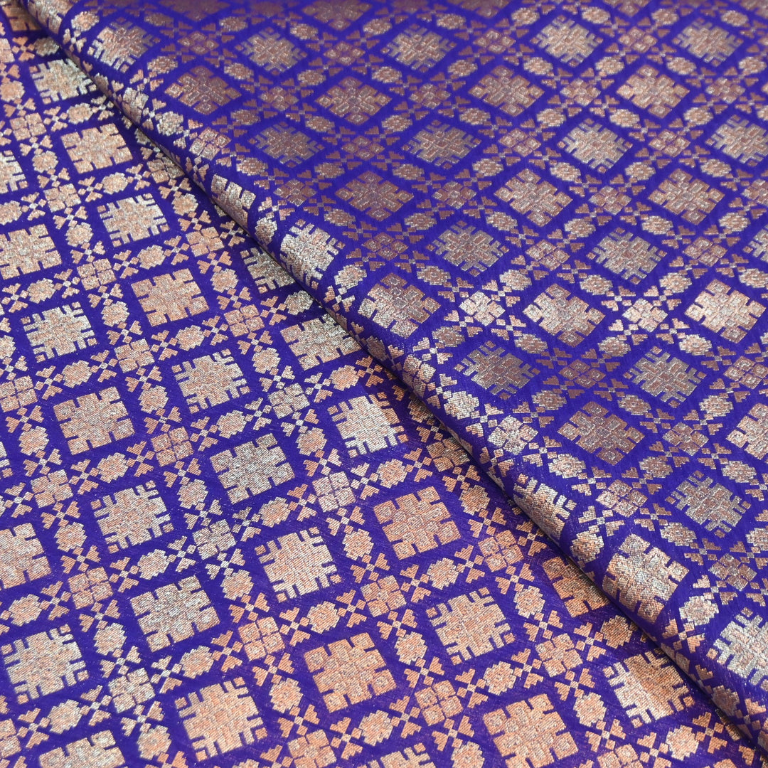 Paudi Alfi Zari Rupa Sona Brocade Fabric – Traditional Luxury Designer Brocade | 3HL350-4