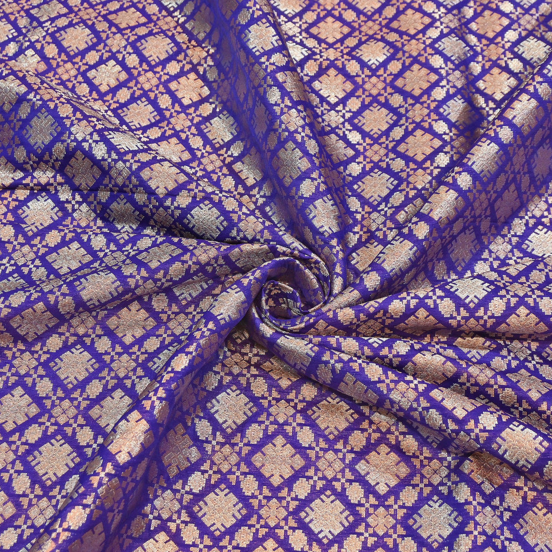 Paudi Alfi Zari Rupa Sona Brocade Fabric – Traditional Luxury Designer Brocade | 3HL350-4