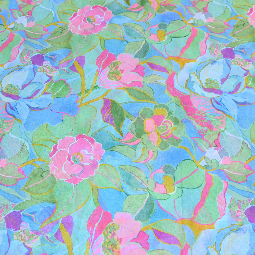 Viscose Georgette Digital Print Fabric | Designer Fabric | 000586-08