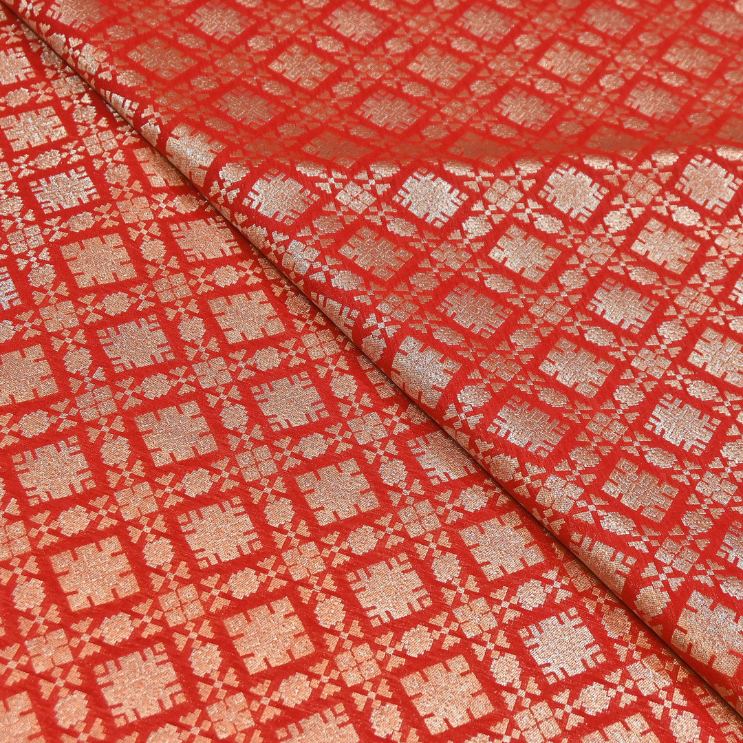 Paudi Alfi Zari Rupa Sona Brocade Fabric – Traditional Luxury Designer Brocade | 3HL350-5