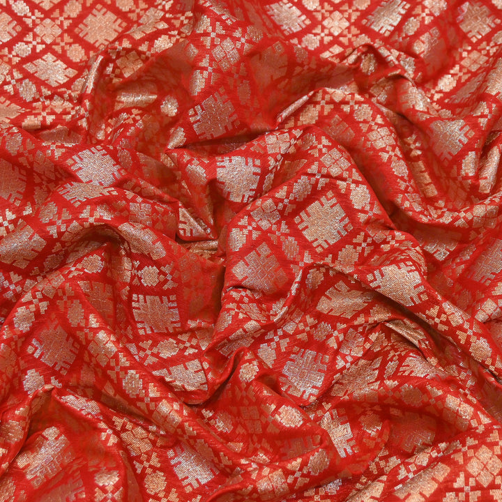 Paudi Alfi Zari Rupa Sona Brocade Fabric – Traditional Luxury Designer Brocade | 3HL350-5
