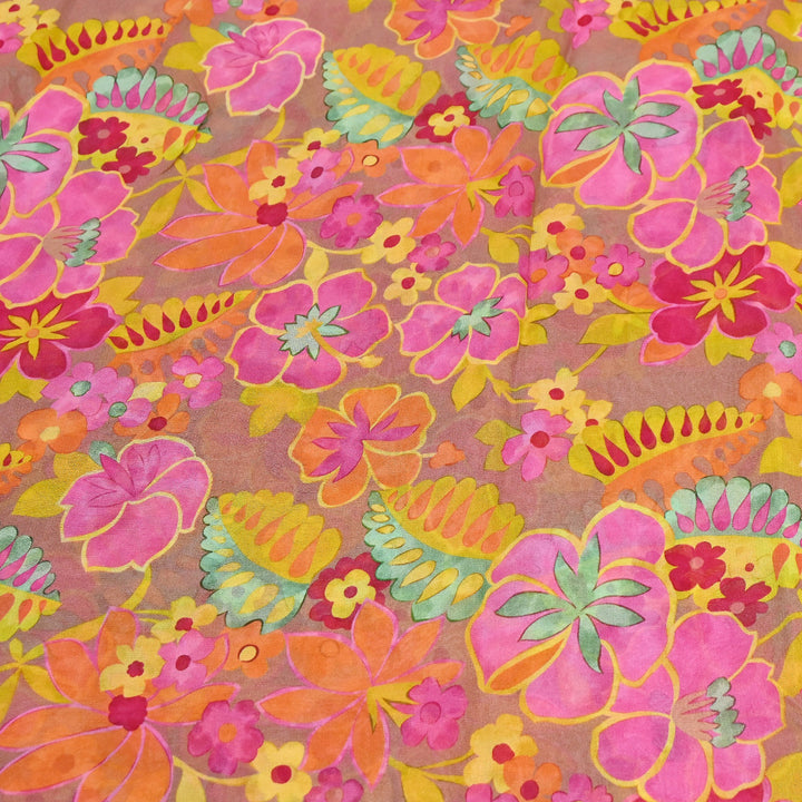 Viscose Georgette Digital Print Fabric | Designer Fabric | 000586-09