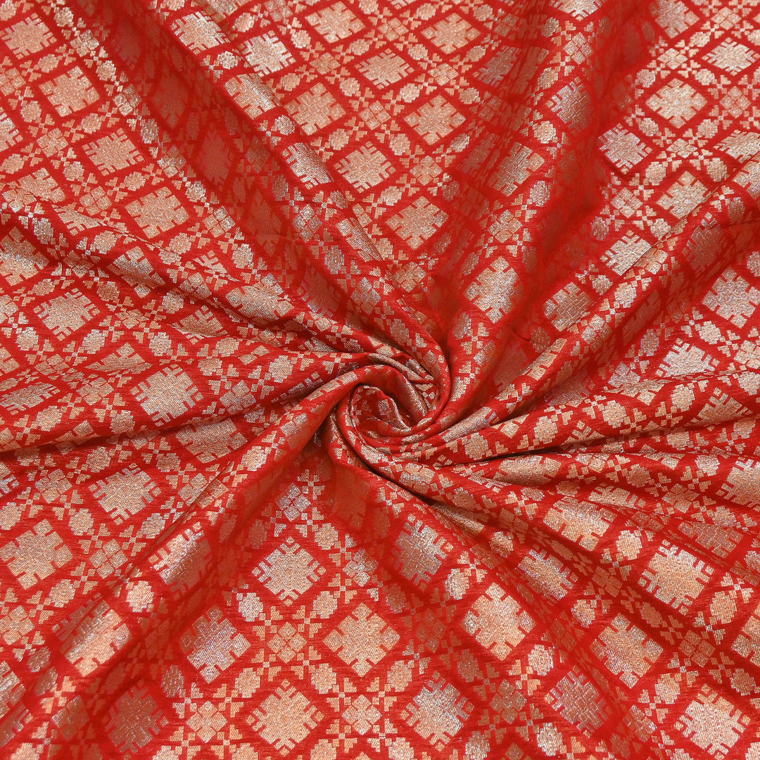 Paudi Alfi Zari Rupa Sona Brocade Fabric – Traditional Luxury Designer Brocade | 3HL350-5