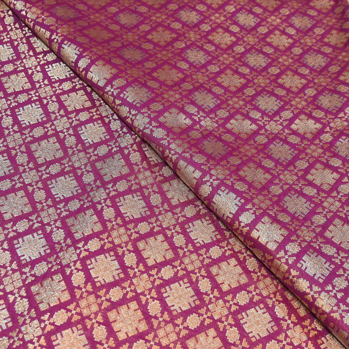 Paudi Alfi Zari Rupa Sona Brocade Fabric – Traditional Luxury Designer Brocade | 3HL350-6
