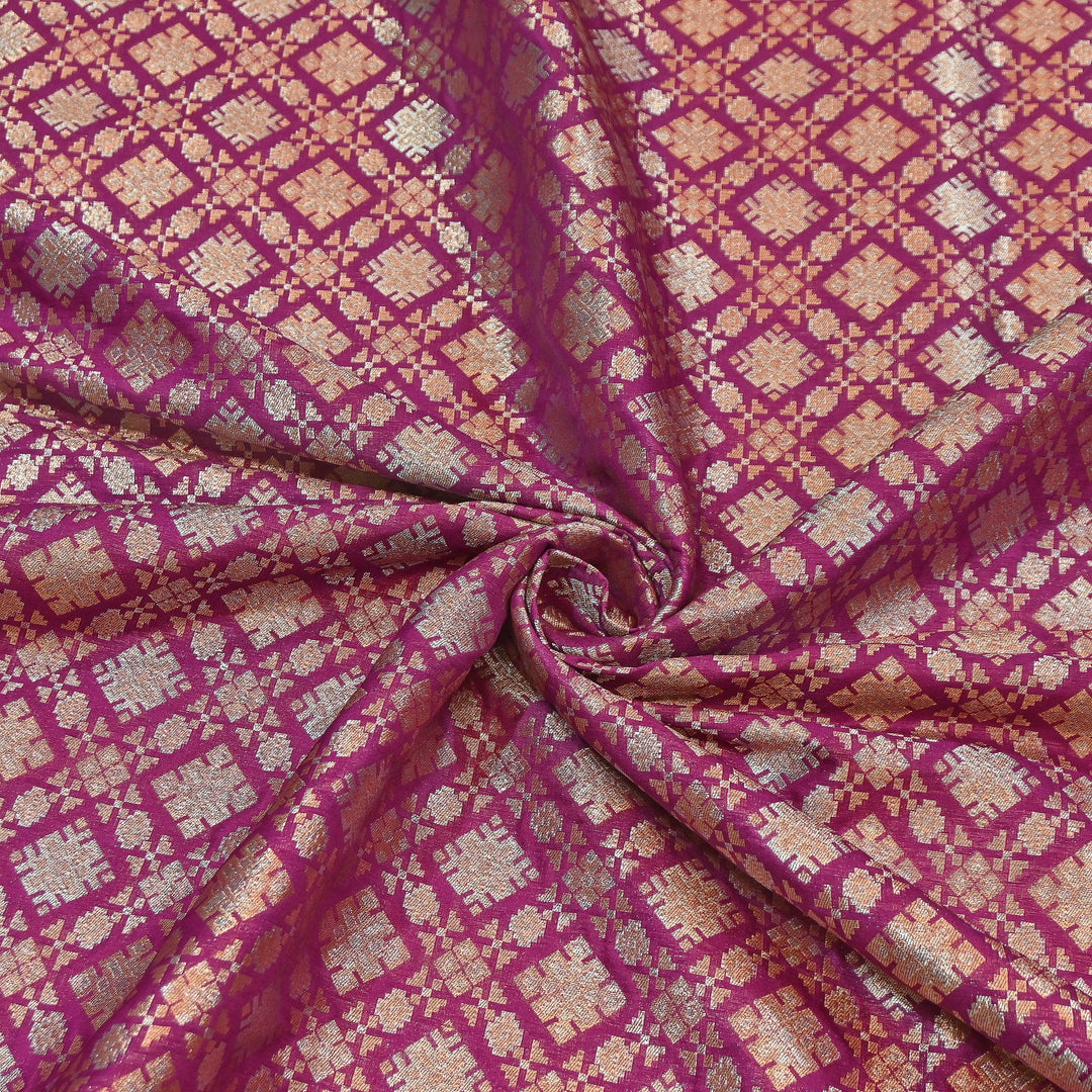 Paudi Alfi Zari Rupa Sona Brocade Fabric – Traditional Luxury Designer Brocade | 3HL350-6