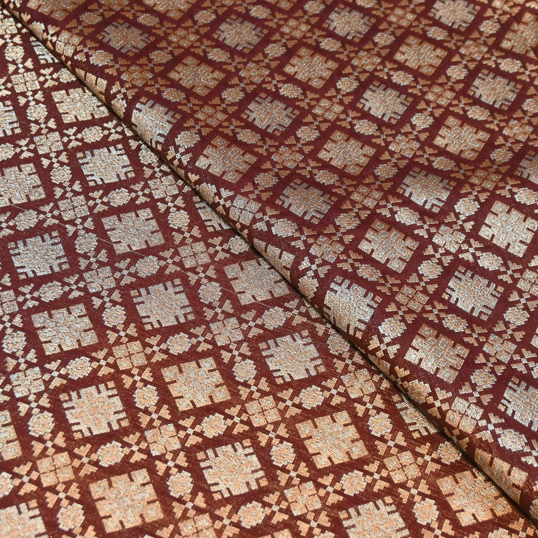 Paudi Alfi Zari Rupa Sona Brocade Fabric – Traditional Luxury Designer Brocade | 3HL350-7