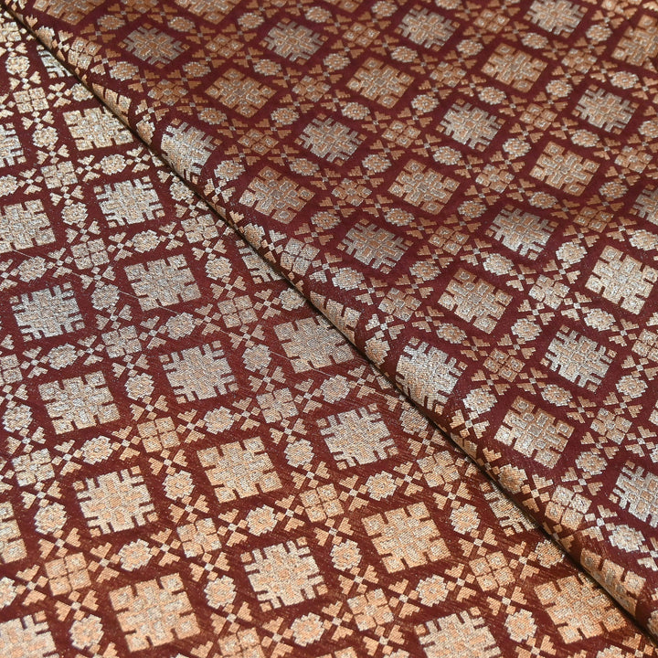 Paudi Alfi Zari Rupa Sona Brocade Fabric – Traditional Luxury Designer Brocade | 3HL350-7