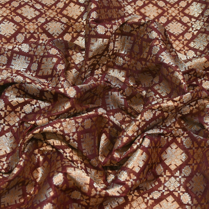 Paudi Alfi Zari Rupa Sona Brocade Fabric – Traditional Luxury Designer Brocade | 3HL350-7