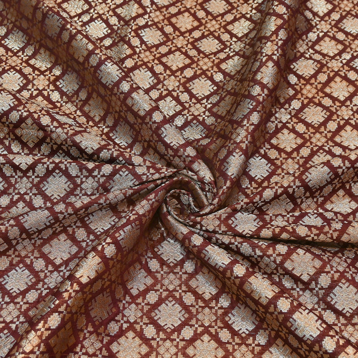 Paudi Alfi Zari Rupa Sona Brocade Fabric – Traditional Luxury Designer Brocade | 3HL350-7