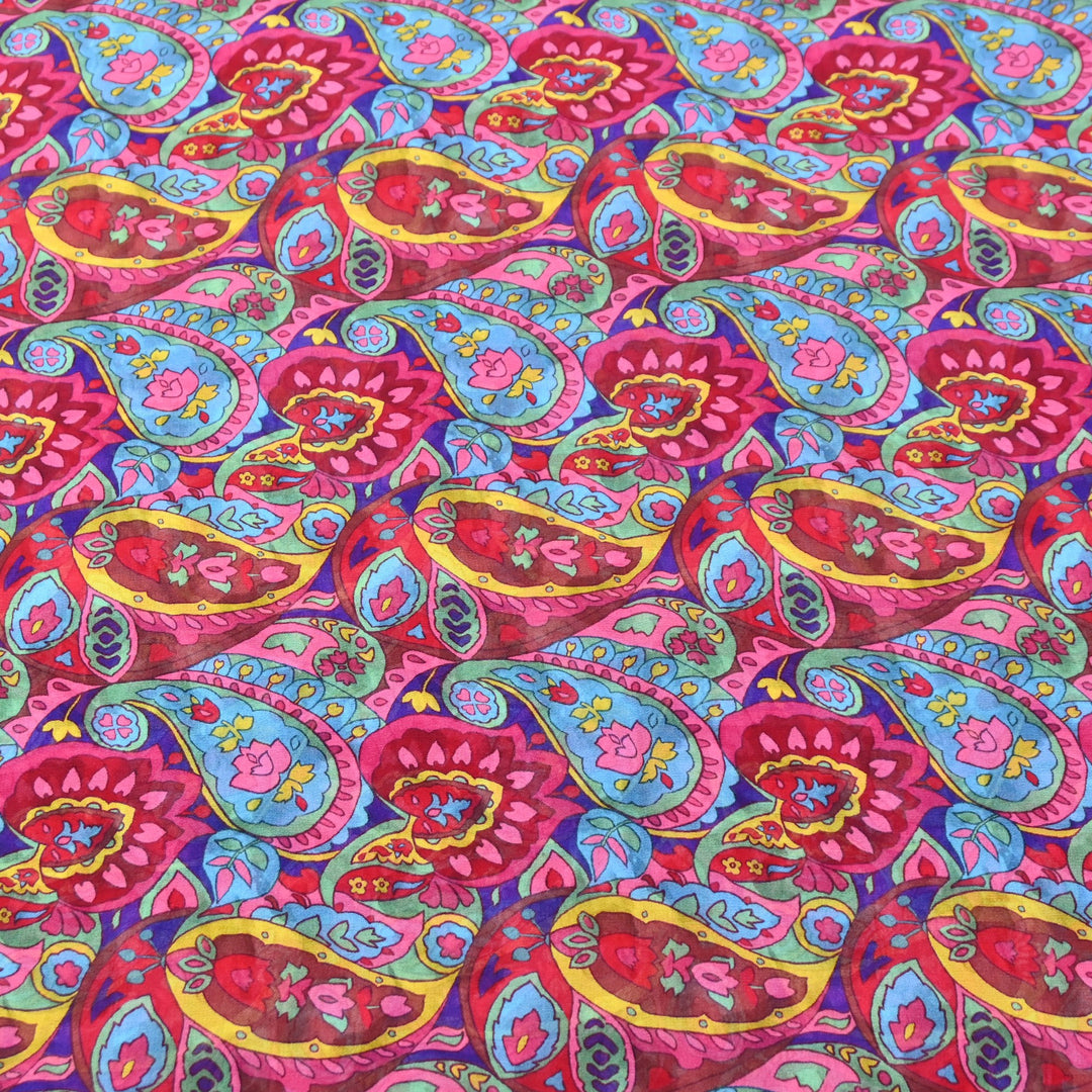 Viscose Georgette Digital Print Fabric | Designer Fabric | 000586-13