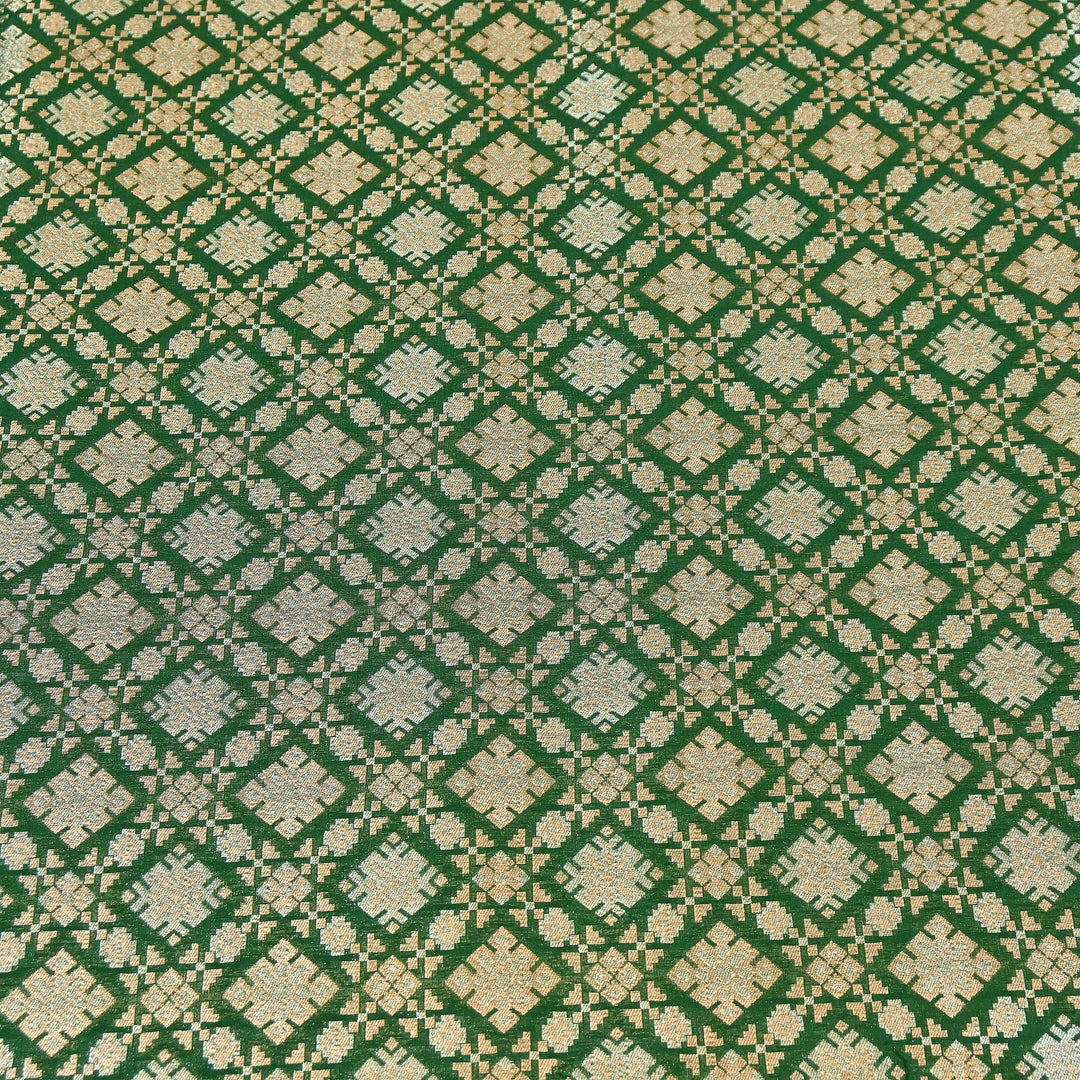 Paudi Alfi Zari Rupa Sona Brocade Fabric – Traditional Luxury Designer Brocade | 3HL350-9
