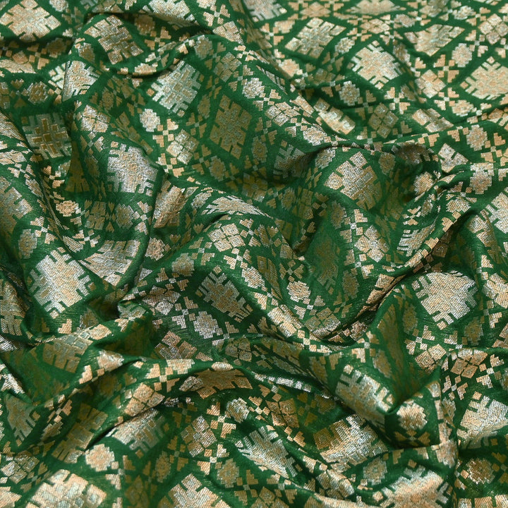 Paudi Alfi Zari Rupa Sona Brocade Fabric – Traditional Luxury Designer Brocade | 3HL350-9