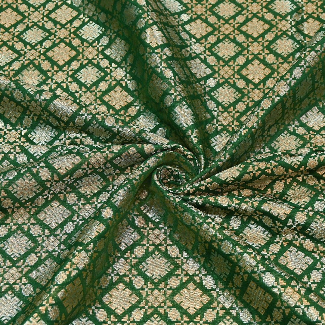Paudi Alfi Zari Rupa Sona Brocade Fabric – Traditional Luxury Designer Brocade | 3HL350-9