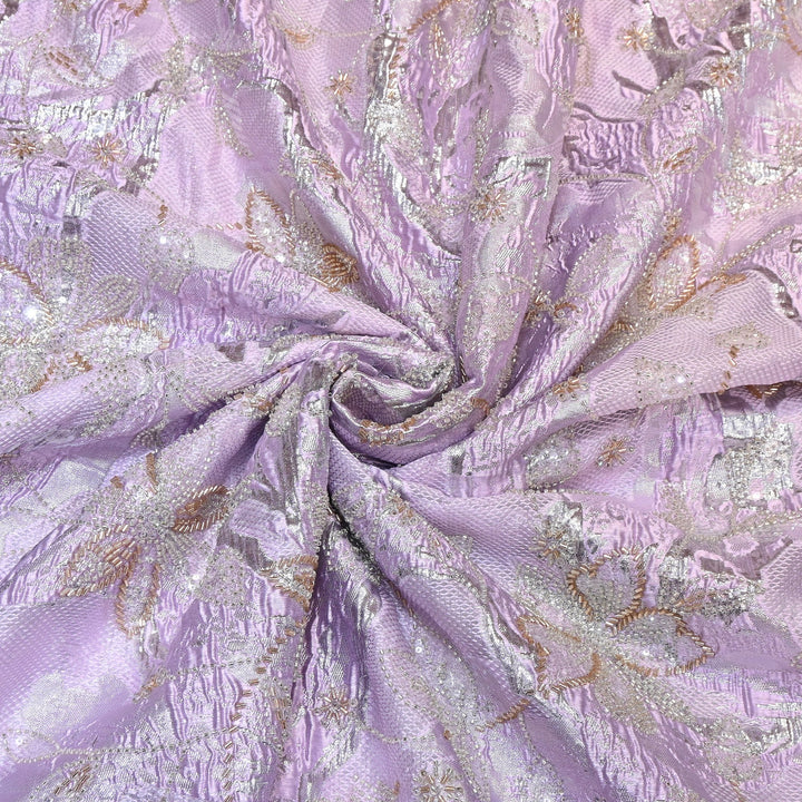 Imported Korean Jacquard Organza Handwork Embroidery Fabric | Designer Fabrics | IB9075-02