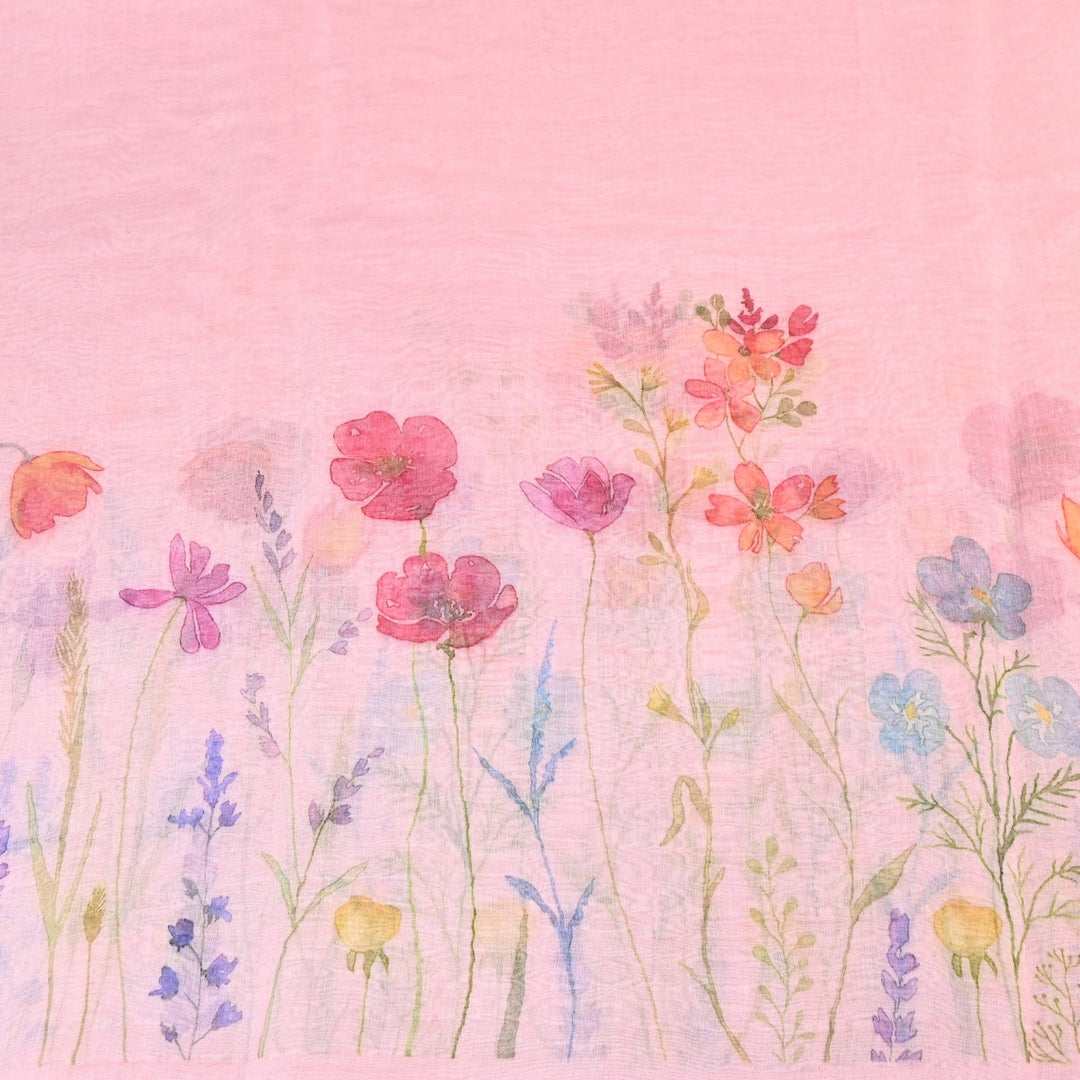 Mul Chanderi Digital Print Fabric - Soft Lightweight Designer Fabric GC0018-A3