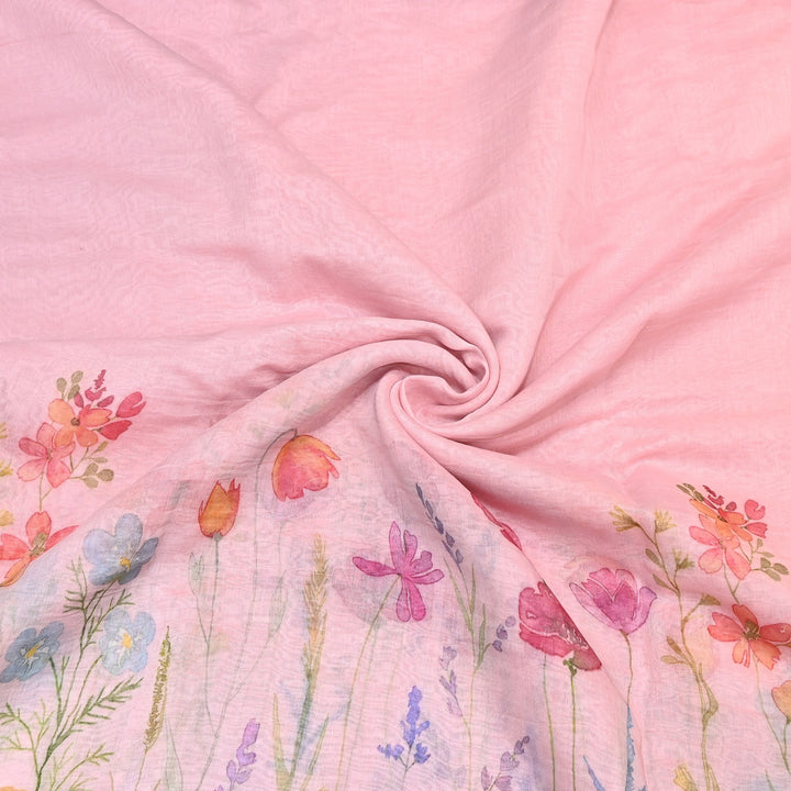 Mul Chanderi Digital Print Fabric - Soft Lightweight Designer Fabric GC0018-A3