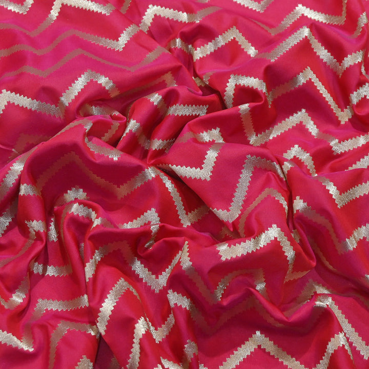 Katan Jaal Brocade Fabric – Premium Traditional Designer Jacquard Fabric | GF5001-3