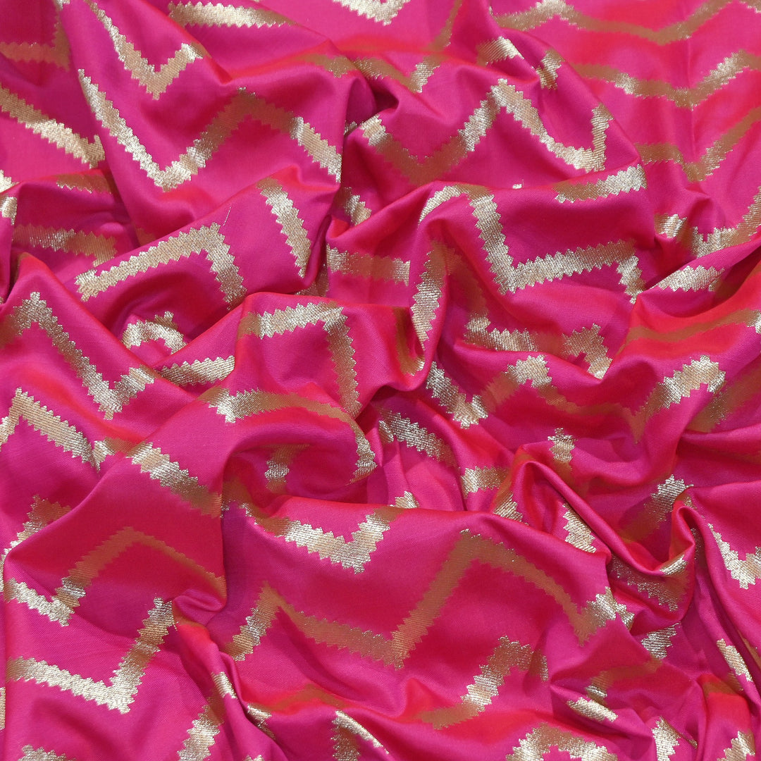 Katan Jaal Brocade Fabric – Premium Traditional Designer Jacquard Fabric | GF5001-5